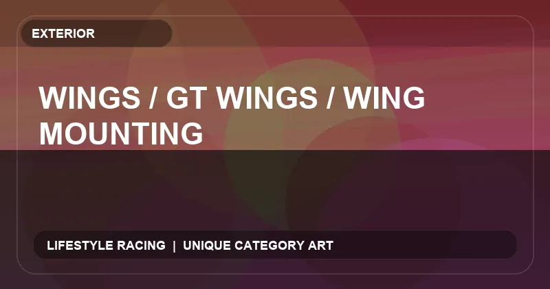 Wings / GT Wings / Wing Mounting